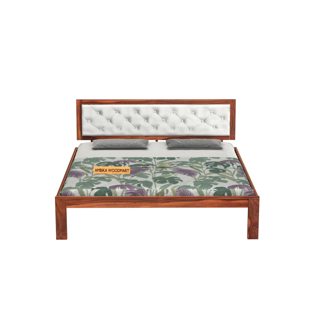 Ambica Woodmart Sheesham wood bed in brown finish, photo 5