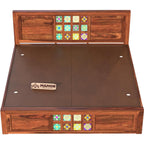 Mamon Wood Decor Solid Sheesham Wood Bed Without Storage Queen