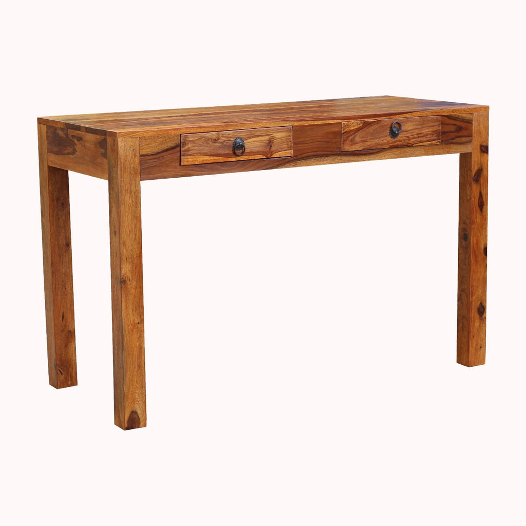 Ambica Woodmart Sheesham wood study table in natural honey finish, photo 2