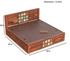 Honey | Ambica Woodmart Sheesham wood bed, honey, photo 7