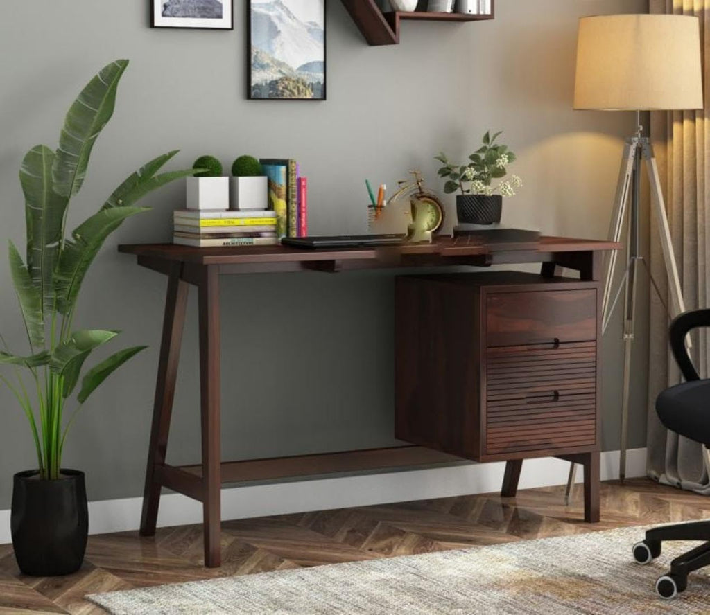 Walnut | Ambica Woodmart Sheesham wood study table, walnut, photo 7