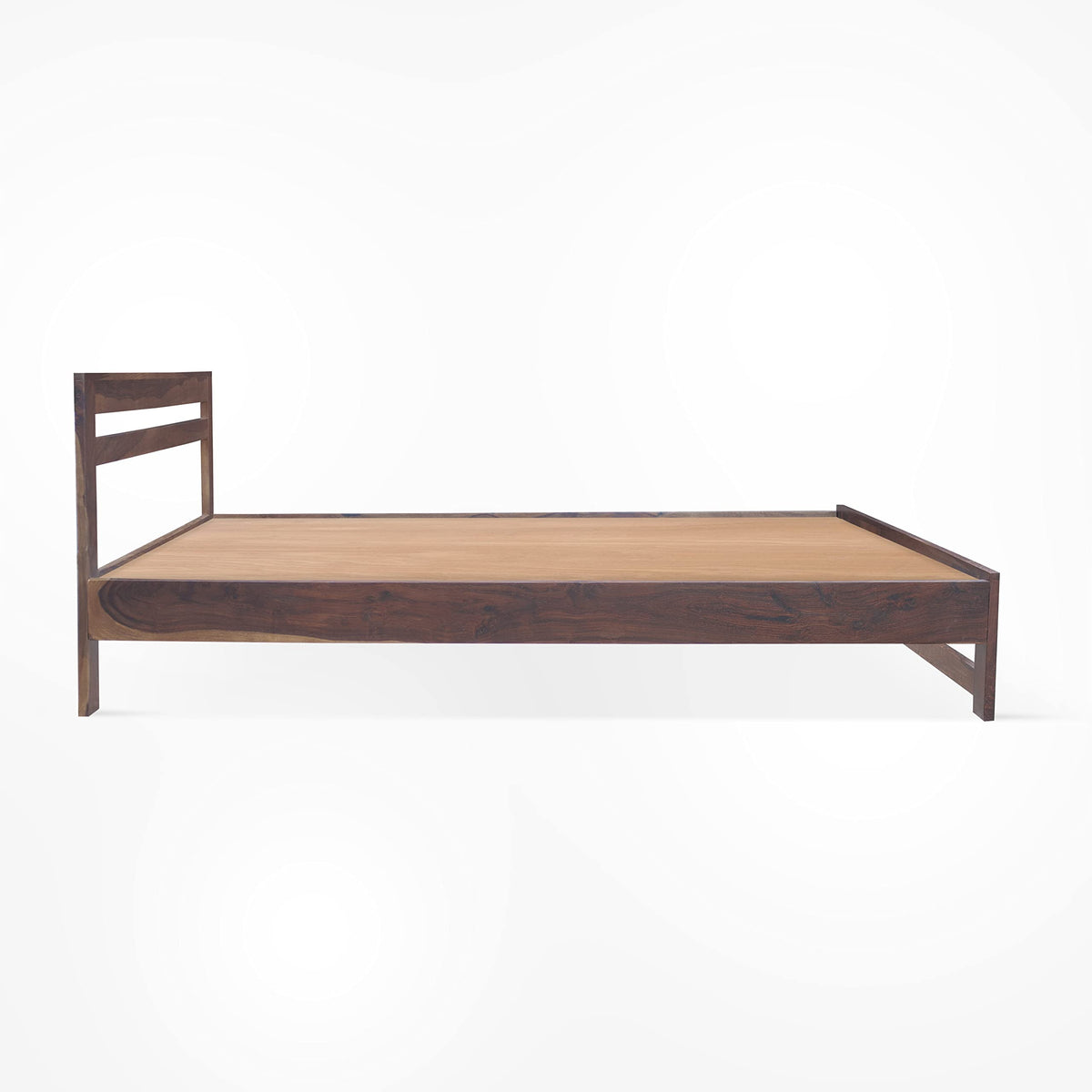 Light Walnut | Ambica Woodmart Sheesham wood bed, light walnut, photo 9