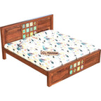 Mamon Wood Decor Solid Sheesham Wood Bed Without Storage Queen