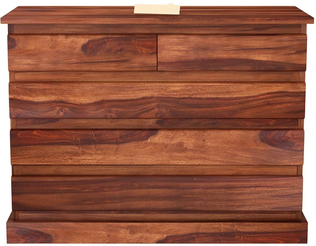 Honey | Ambica Woodmart Sheesham wood chest of drawers, honey, photo 2