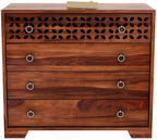 Ambica Woodmart Sheesham wood chest of drawers in brown finish, photo 5