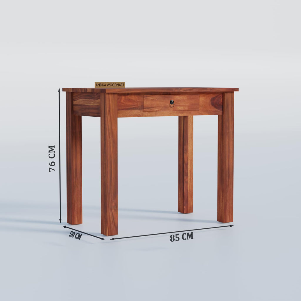 Ambica Woodmart Sheesham wood study table in natural finish, photo 3