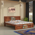 Mamon Wood Decor Solid Sheesham Wood Bed Without Storage Queen