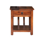 Mamon Wood Decor Sheesham Wood Bedside Table – Design 2