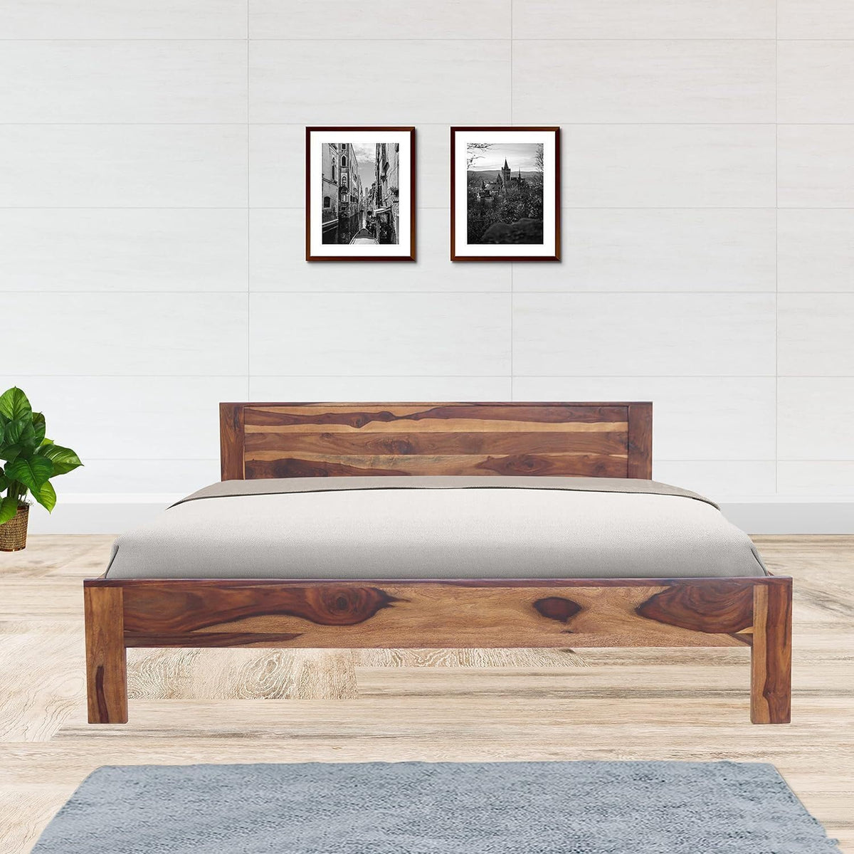 Honey | Ambica Woodmart Sheesham wood bed, honey, photo 11