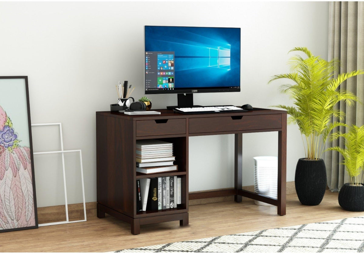 Walnut | Ambica Woodmart Sheesham wood study table, walnut, photo 11