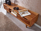 Mamon Wood Decor Sheesham Wood Modern TV Unit with Door and Shelf