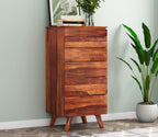 Honey | Ambica Woodmart Sheesham wood chest of drawers, honey, photo 1