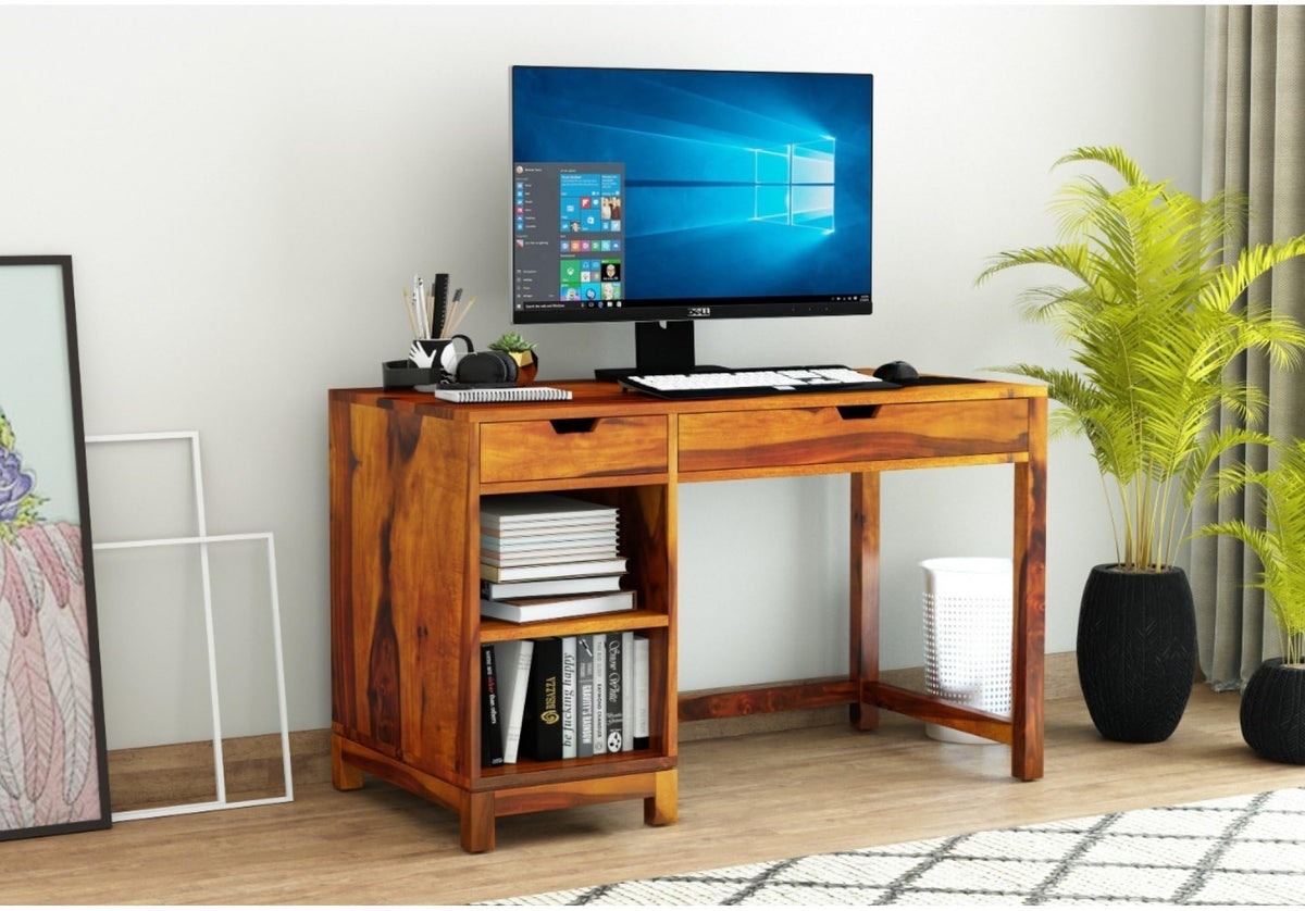 Oak Honey | Ambica Woodmart Sheesham wood study table, oak honey, photo 1