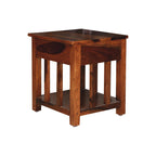 Mamon Wood Decor Sheesham Wood Bedside Table – Design 2