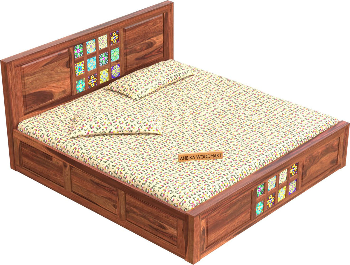 Ambica Woodmart Sheesham wood bed, photo 1