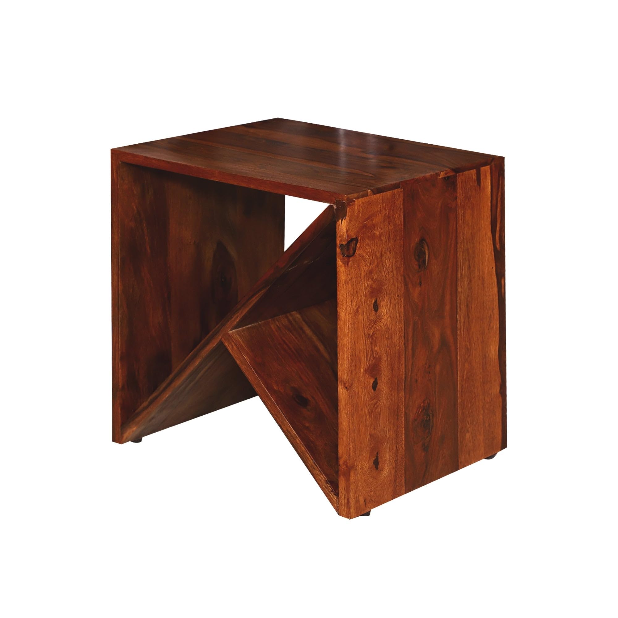Mamon Wood Decor Sheesham Wood Bedside Table – Design 13