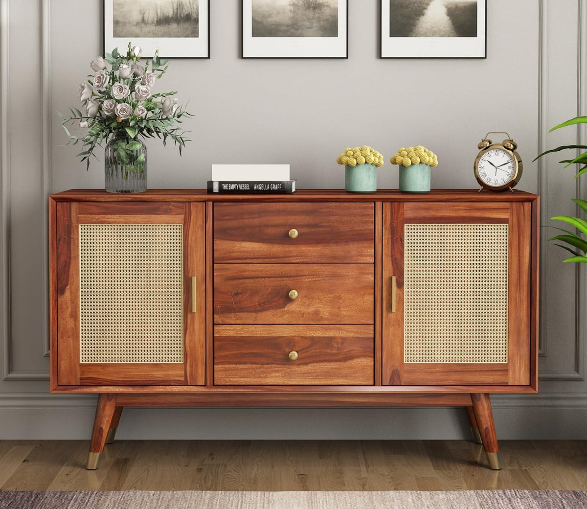 Honey | Ambica Woodmart Sheesham wood chest of drawers, honey, photo 8