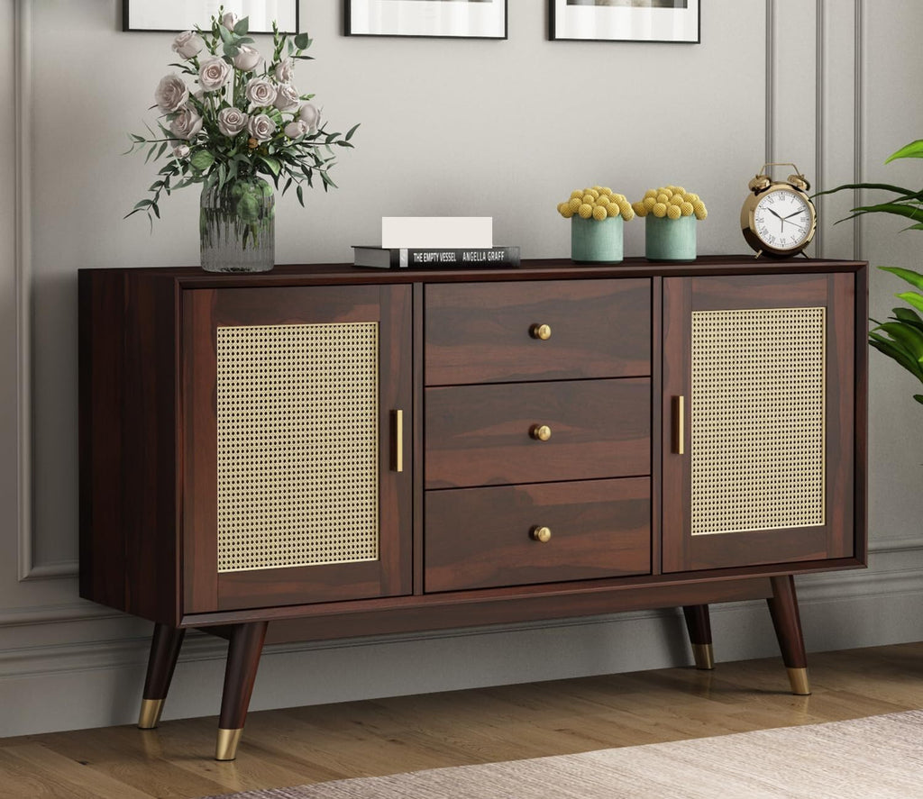 Dark Brown | Ambica Woodmart Sheesham wood chest of drawers, dark brown, photo 7