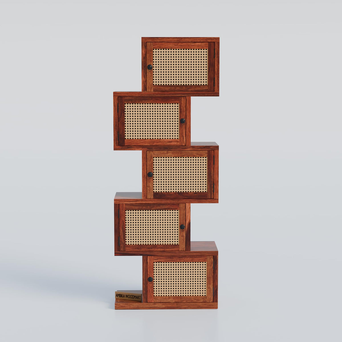 Honey | Ambica Woodmart Sheesham wood storage cabinet, honey, photo 3