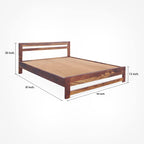 Honey | Ambica Woodmart Sheesham wood bed, honey, photo 13