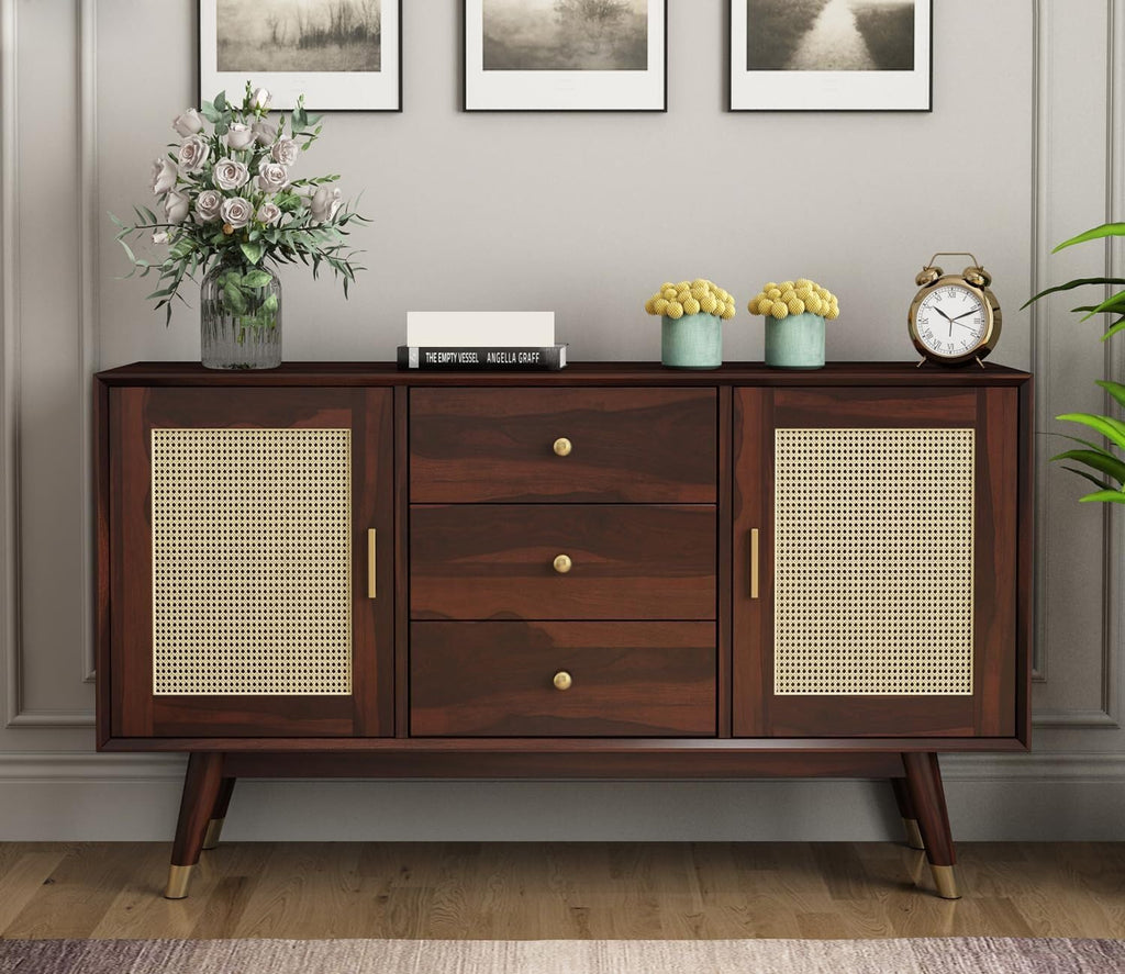 Dark Brown | Ambica Woodmart Sheesham wood chest of drawers, dark brown, photo 1