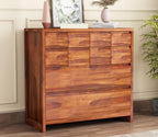 Ambica Woodmart Sheesham wood chest of drawers in brown finish, photo 1