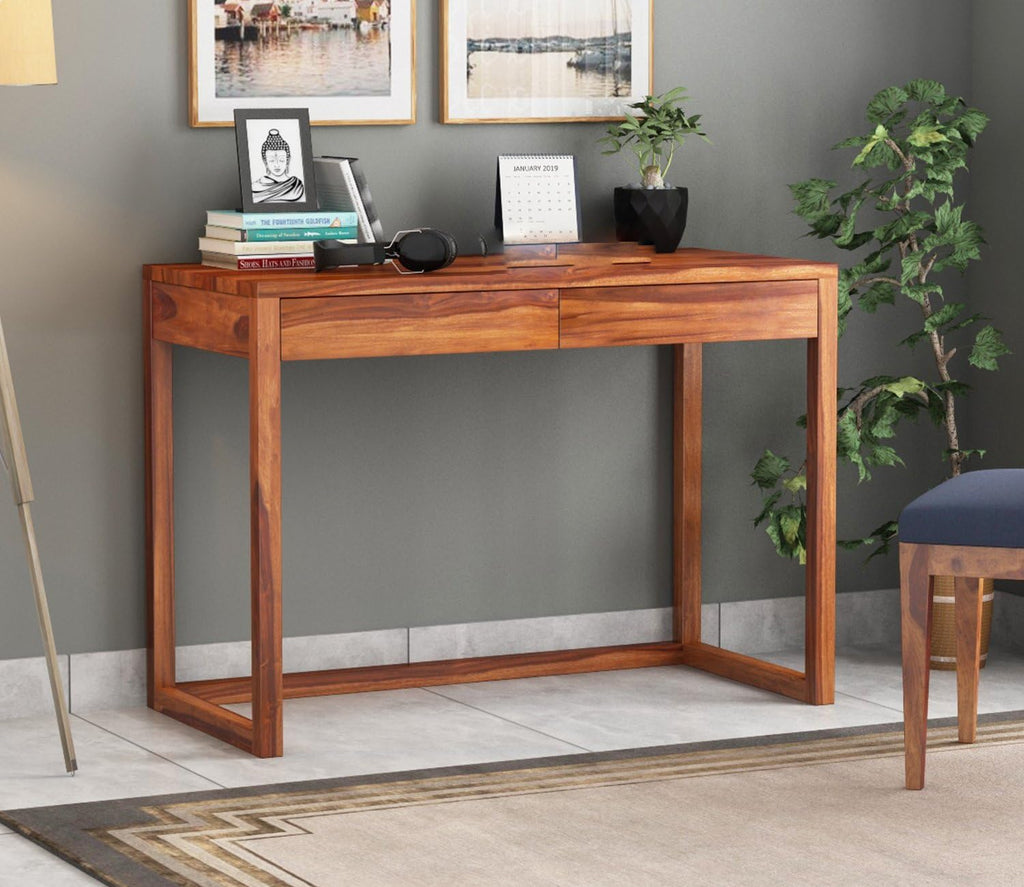 Honey | Ambica Woodmart Sheesham wood study table, honey, photo 1