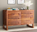 Ambica Woodmart Sheesham wood chest of drawers in teak finish, photo 1