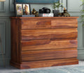 Honey | Ambica Woodmart Sheesham wood chest of drawers, honey, photo 1