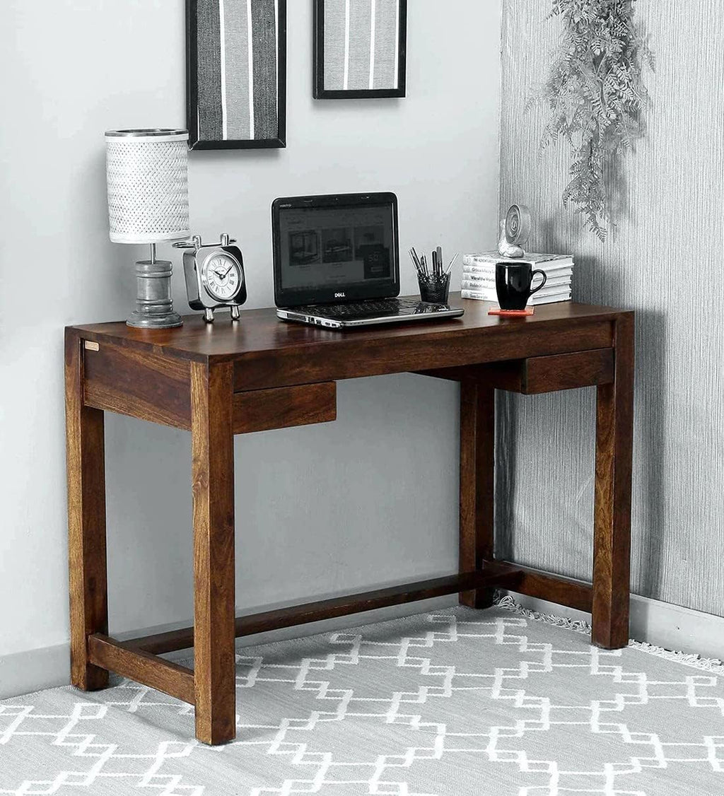 Ambica Woodmart Sheesham wood study table in natural finish, photo 1