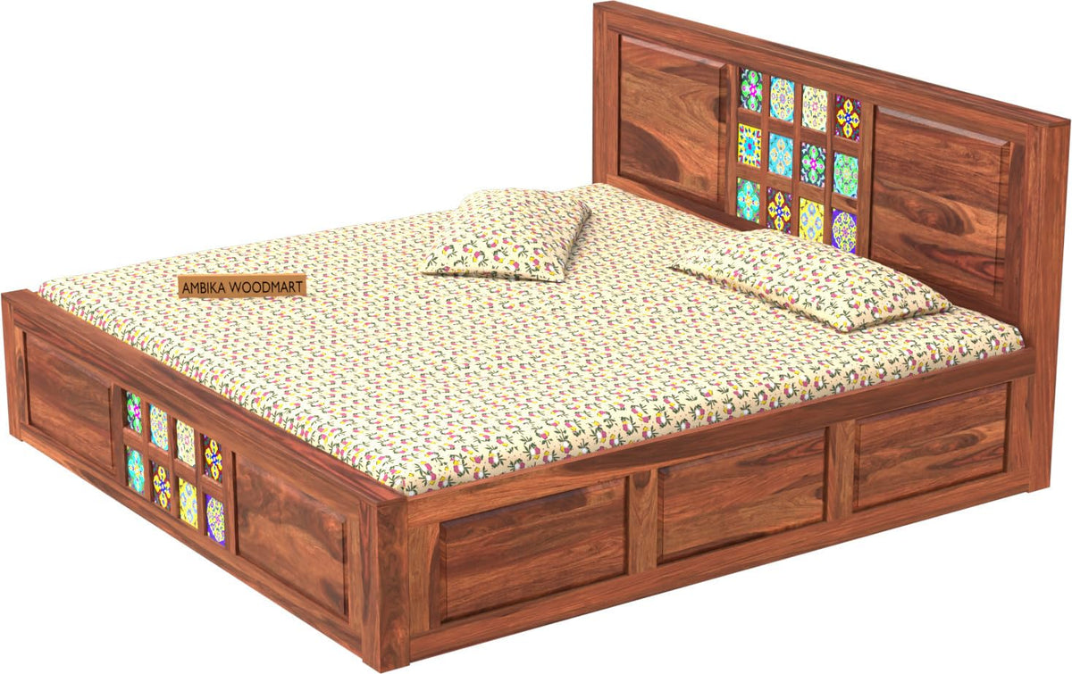 Ambica Woodmart Sheesham wood bed, photo 5