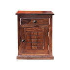 Mamon Wood Decor Sheesham Wood Bedside Table – Design 6