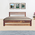 Natural Honey | Ambica Woodmart Sheesham wood bed, natural honey, photo 1