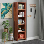 Mamon Wood Decor Sheesham Wood Multipurpose Book Shelf – Natural Brown