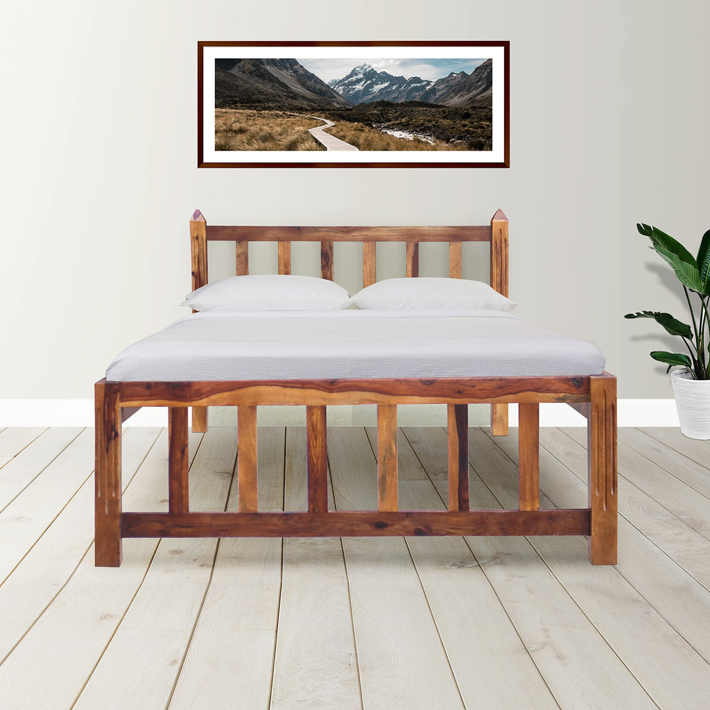 Sheesham Wood Single Size Bed | Ambica Woodmart – Ambica wood mart