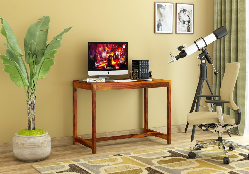 Honey | Ambica Woodmart Sheesham wood study table, honey, photo 1