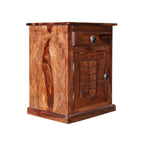Mamon Wood Decor Sheesham Wood Bedside Table – Design 6